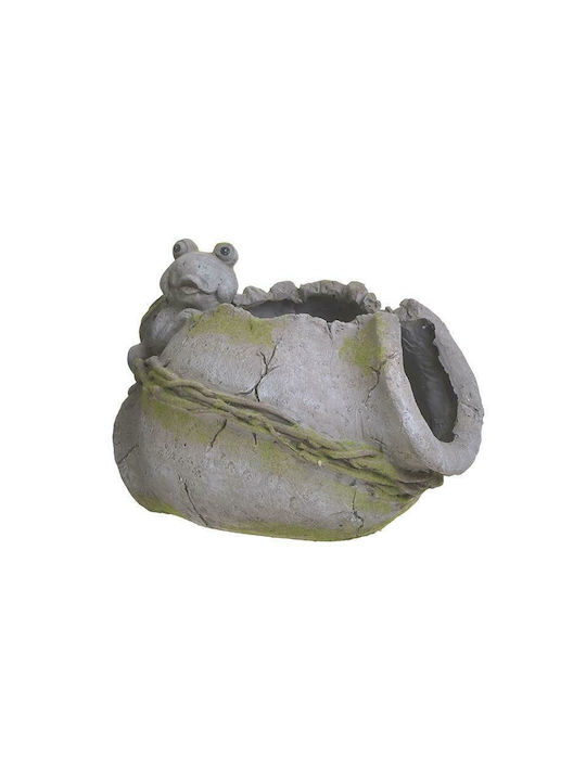 Inart Pot Gray 30x30x32cm Frog