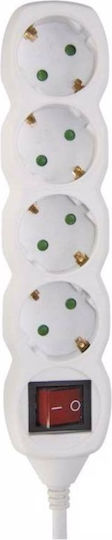 Com Power Strip 4 Positions with Switch and Cable 1.5m