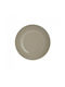Click Plate Desert made of Porcelain Gray with Diameter 21cm 12pcs