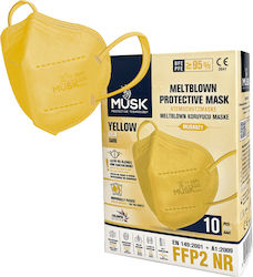 Musk Meltblown Protective Mască de protecție FFP2 Galben 10buc