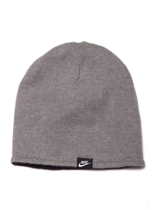 Nike Reversible Παιδικό Σκουφάκι Πλεκτό Γκρι