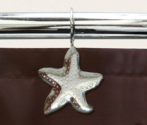 San Lorentzo Seastar Badevorhangringe Silber 12Stück