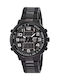 ETT Hunter II Analog/Digital Watch Chronograph Solar with Black Metal Bracelet