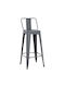 Hocker für Bar Für den Außenbereich Melita Grey 1Stück 43x43x100cm