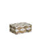 Inart Декоративна кутия Полирезин Beige/cream 1бр