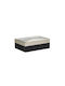 Inart Cutie Decorativă Polirosină Black/ Cream 18x13x7cm