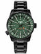 Traser Pathfinder GMT Ceas Bărbați 46mm Baterie cu Brățară Oțel Inoxidabil Neagră