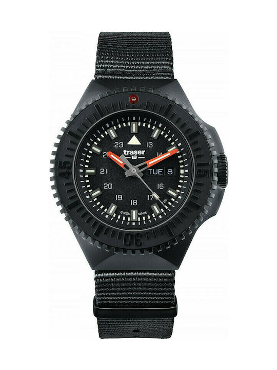 Traser P69 Watch Battery with Black Fabric Strap