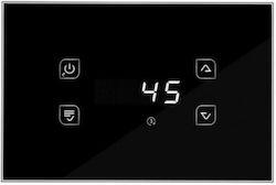 Tiemme GLA810 Digital Thermostat with Touch Screen Black