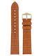 Hirsch Duke Alligator Long Δερμάτινο Λουράκι Καφέ 22mm