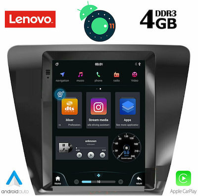 Lenovo Sistem Audio Auto pentru Skoda Octavia 2013-2020 (Bluetooth/USB/AUX/WiFi/GPS/Apple-Carplay/Partitură) cu Ecran Tactil 9.7" DIQ_SSX_9917