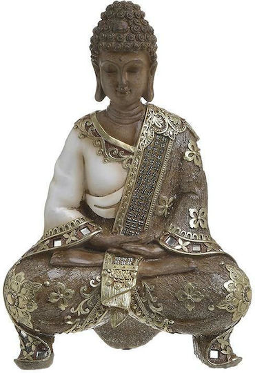 Inart Διακοσμητικός Βούδας Πολυρητίνης 20x10x29cm