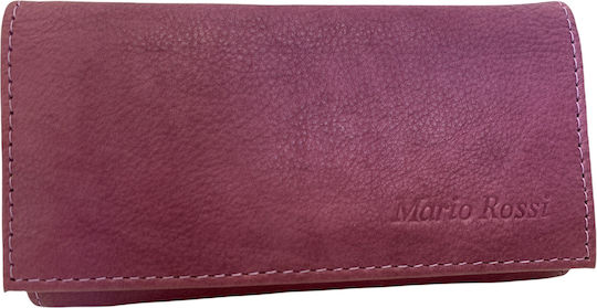 Mario Rossi Pungă Pentru Tutun Din Piele Ecologică Violet Cu Închidere Magnetică 15.3x8.8cm