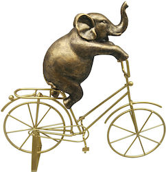 Espiel Διακοσμητικός Ελέφαντας Πολυρητίνης Χρυσό 11.5cm