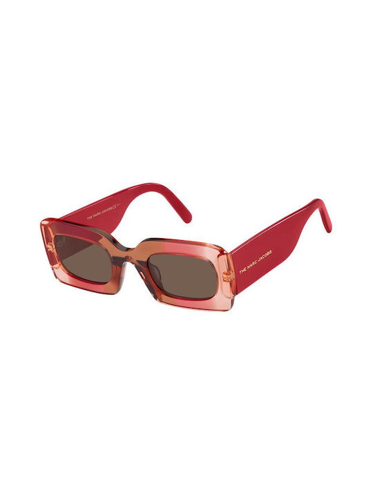 Marc Jacobs Women's Sunglasses with Multicolour Plastic Frame and Brown Lens MARC 488/N/S 92Y/70