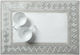 Silk Fashion Placemat Fabric Gray 50x35cm 1pcs