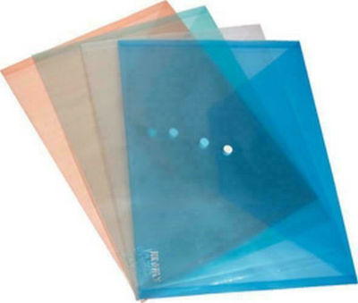 Luna Folder Transparent with Button for Paper A5 (Μiscellaneous colours)