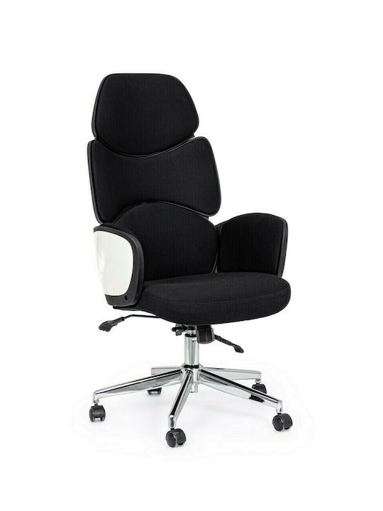 Καρέκλα Διευθυντική με Ανάκλιση Armstrong Λευκό - Μαύρο Bizzotto