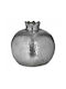 Inart Tischplatte Glücksbringer Granatapfel Silver Keramik 18x18cm 1Stück