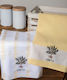 Silk Fashion Creta Potitopano Made of 100% Cotton in Yellow Colour 50x70cm 2 Pieces