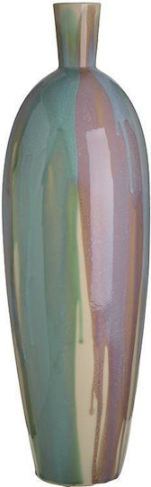 Inart Floor Vase Ceramic Multicolour Dimensions 21x67cm Inart Floor Vase Ceramic Multicolour Dimensions 21x67cm