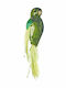 JK Home Decoration Christmas Plastic Figure Little bird Green Height 35cm 6pcs