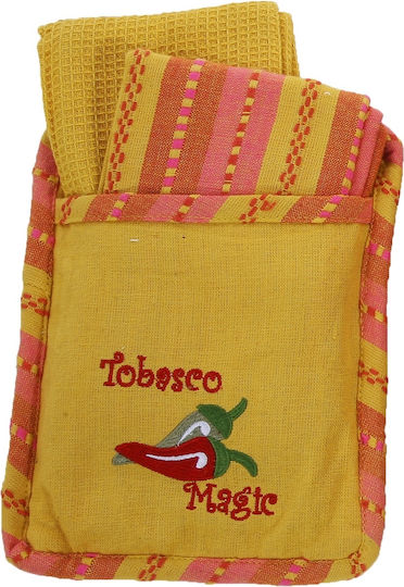 Viopros Tea Towel in Yellow Color 3pcs