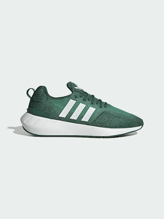 Adidas Swift Run 22 Ανδρικά Sneakers Collegiate Green / Cloud White / Bold Green