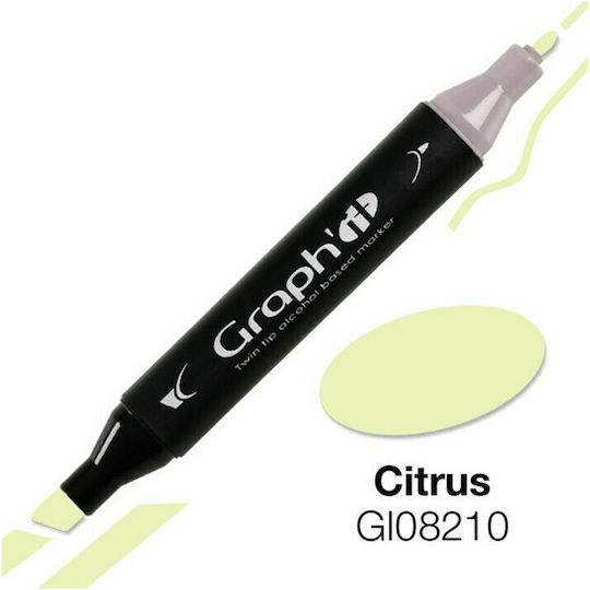 Graph' it Twin Tip 8210 Μαρκαδόρος Αλκοόλης Citrus 7mm