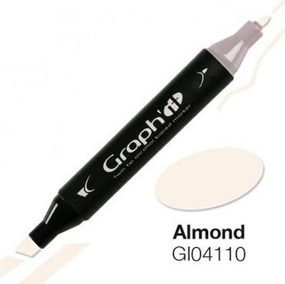 Graph' it Twin Tip Design Marker Almond