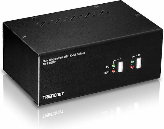 Trendnet 2-Port Dual Monitor DisplayPort KVM Switch