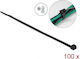 DeLock Δεματικά Καλωδίων Πλαστικά 200mmx4.8mm σε Μαύρο χρώμα (100τμχ) (19555)