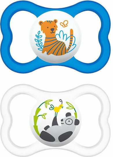 Mam Orthodontic Pacifiers Silicone Lion-Cub Koala - Blue-White for 6-16 months 2pcs