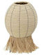 Inart Decorative Basket Wicker Cream 24x24x38cm