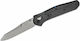 Benchmade Osborne Pocket Knife Black with Blade made of Stainless Steel in Sheath