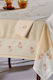 Silk Fashion 623 Cotton Tablecloth with Embroidery Κίτρινο 140x180cm