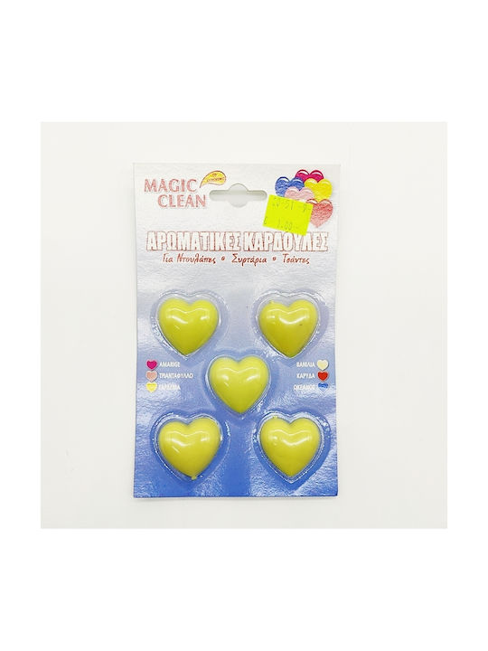 HOMie Fragrance Wardrobe Moth repellent Heart with Fragrance Gardenia 5pcs