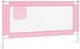 vidaXL Bed Rails made of Fabric in Pink Color 1...