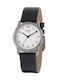 Boccia Women's Watch with Black Leather Strap