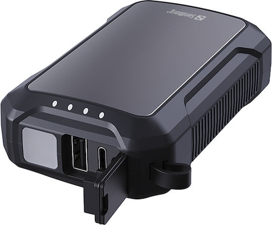 Sandberg Hand Warmer Power Bank 10000mAh με Θύρα USB-A Μαύρο