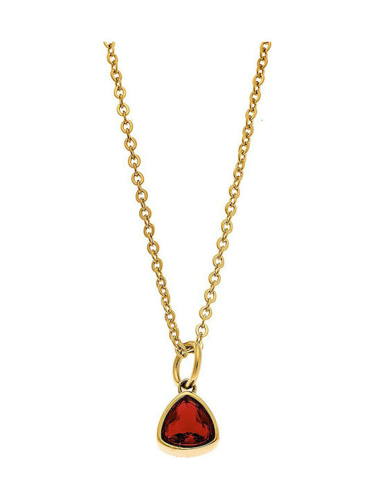 Puppis from Gold Plated Steel with Zircon