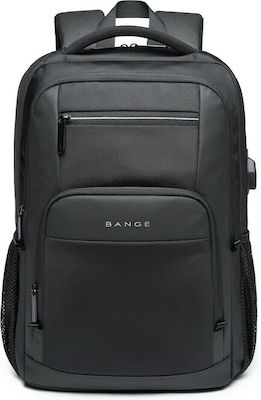 Bange 1921 Wasserdicht Tasche Rucksack für Laptop 15.6" in Schwarz Farbe