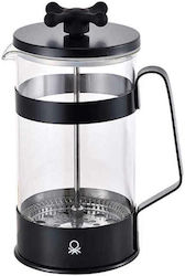 Benetton Rainbow Inox French Press Coffee Maker Black 600ml