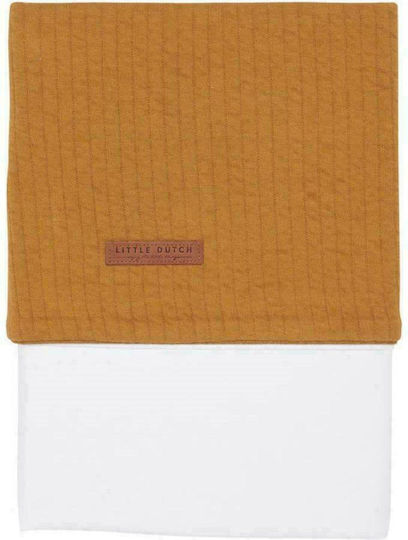 Little Dutch Pure Baby Sheet Crib Cotton Ochre Spice 110x140cm