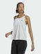 Adidas Parley Run Fast Γυναικεία Μπλούζα Αμάνικη Λευκή
