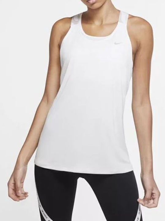 Nike Damen Sportlich Bluse Ärmellos Weiß