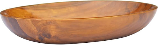 vidaXL Επικαθήμενος Νιπτήρας Ξύλινος 60x40x10cm Καφέ