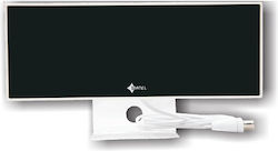 Matel Electronics Anel 2 Εσωτερική Κεραία Τηλεόρασης (δεν απαιτεί τροφοδοσία) σε Λευκό Χρώμα Σύνδεση με Ομοαξονικό (Coaxial) Καλώδιο