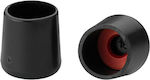 Inofix Möbelkappen Runde mit Außenrahmen und Durchmesser 28mm 4Stück 1728-3