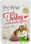 Profine Delicate Fillets Nasses Katzenfutter für Katze in Beutel mit Türkei 85gr